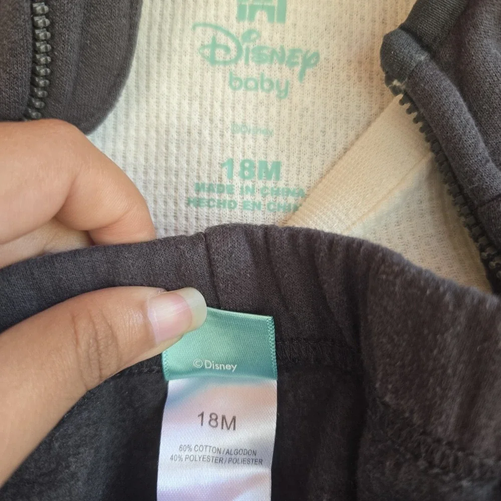 Disney Mickey‎ Mouse Baby Boys 3-Piece Outfit Set: Plaid Vest Shirt Pants 18M